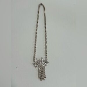 Rhinestone Crystal Dangle Necklace